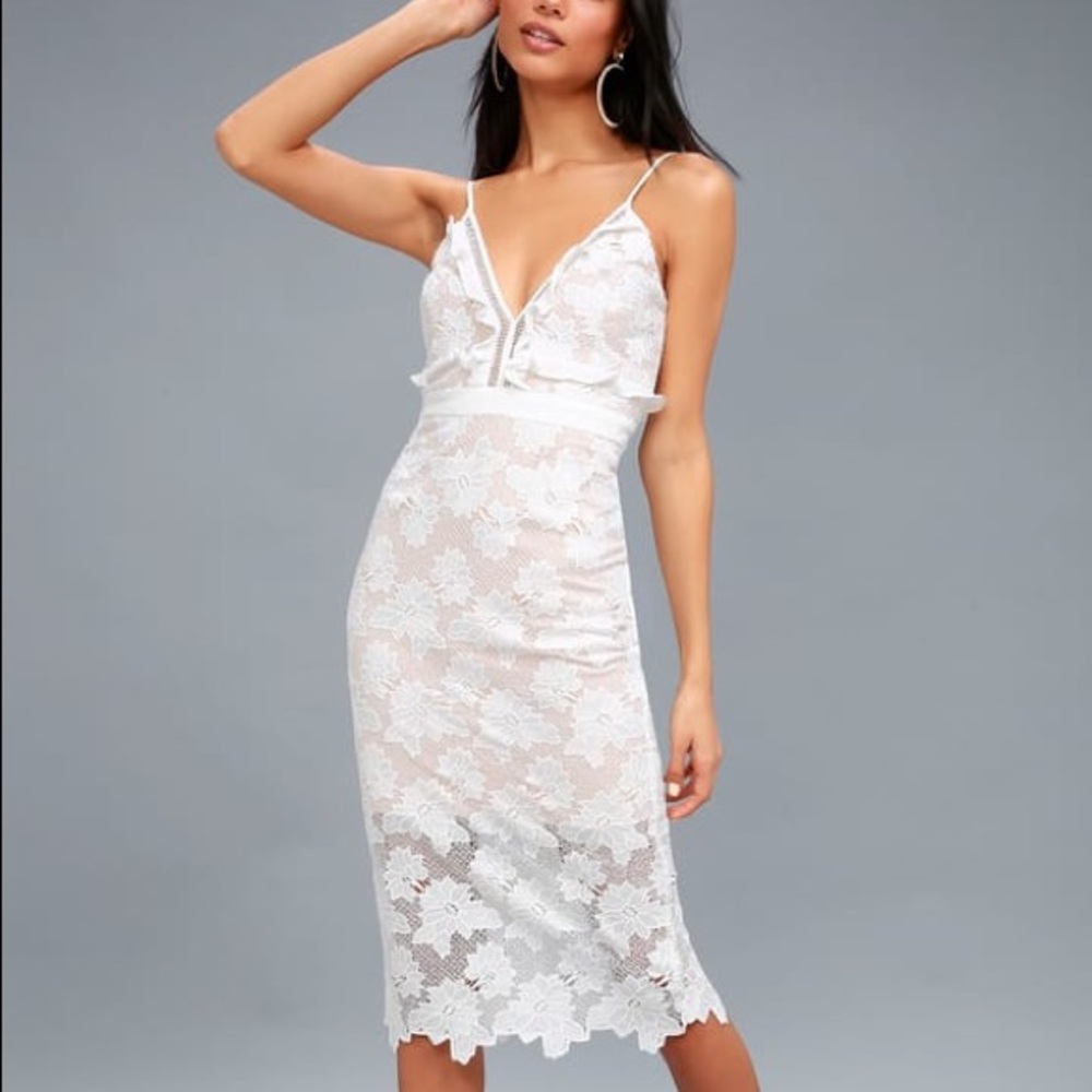 Lulus Vienna Dress - White